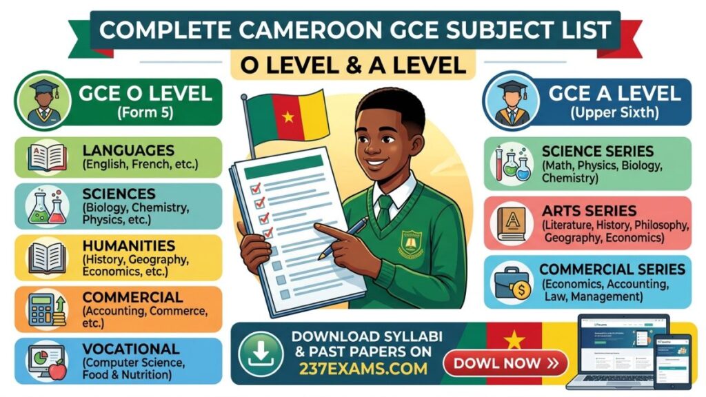 GCE Subjects in Cameroon