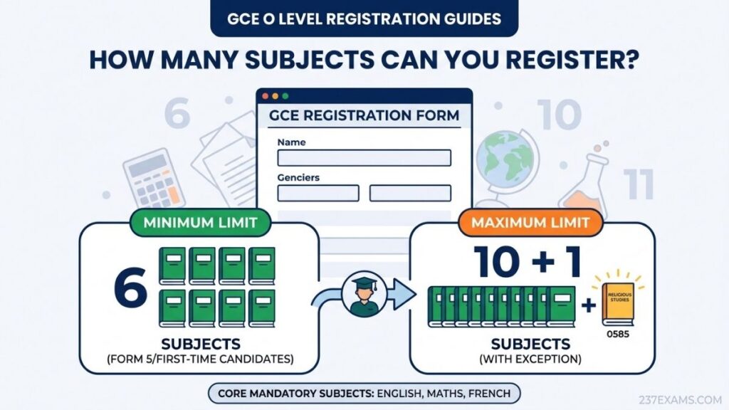 How Many Subjects Can You Register for at GCE O Level