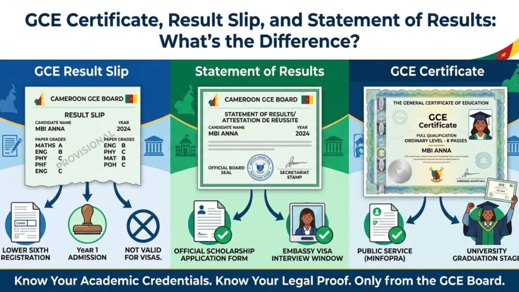 GCE Certificate