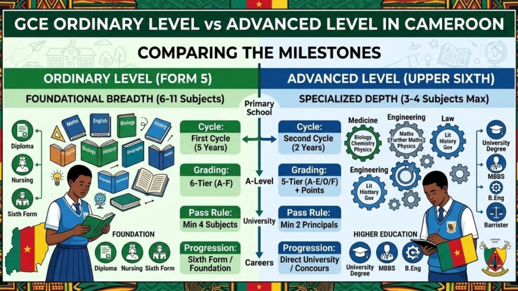 Ordinary Level vs Advanced Level in Cameroon